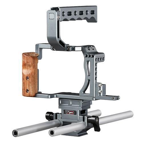 CA-S7R Aluminum Camera Cage Rig for Sony A7 A7R and A7RII - Vidpro