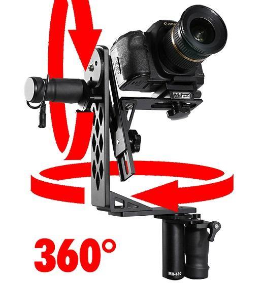 MH-430 Professional Motorized Pan & Tilt Gimbal Head - Vidpro