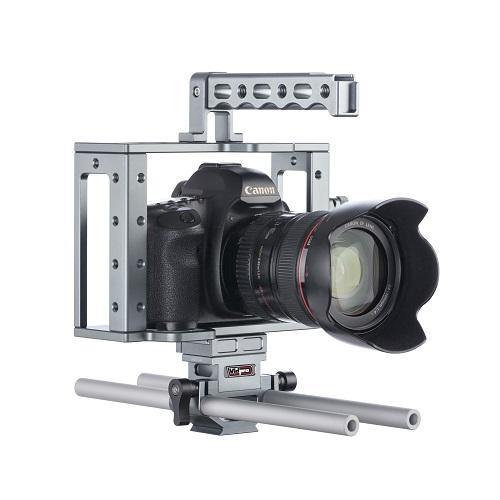 CA-22 Universal Aluminum Camera Cage for DSLRs - Vidpro