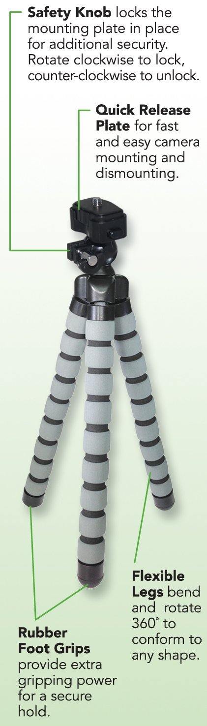 GP-24 Gripster III Flexible Camera Tripod - Vidpro