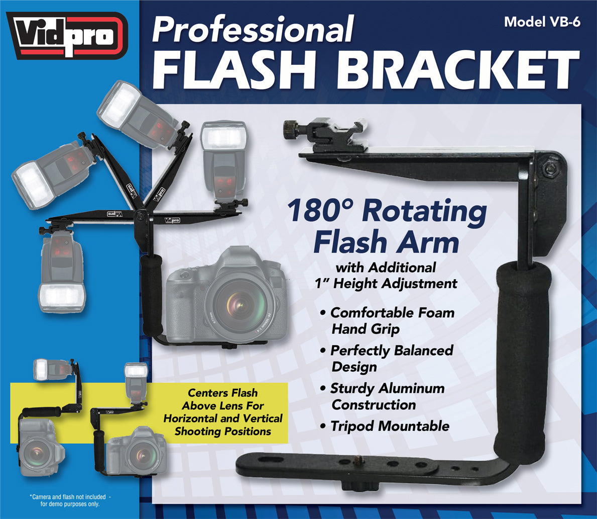 VB-6 Professional Camera Flash Bracket - Vidpro