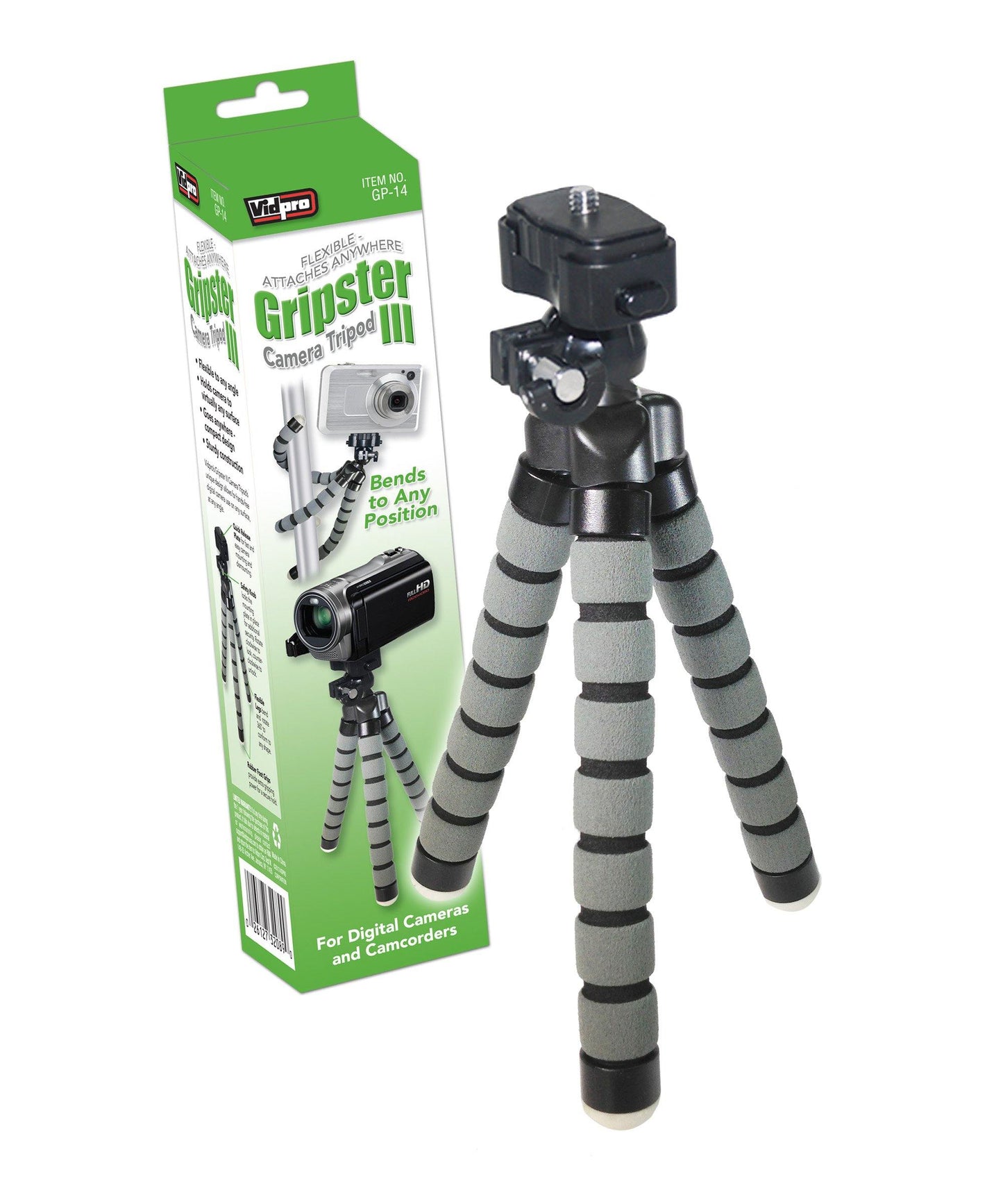 GP-14 Gripster III Flexible Camera Tripod - Vidpro