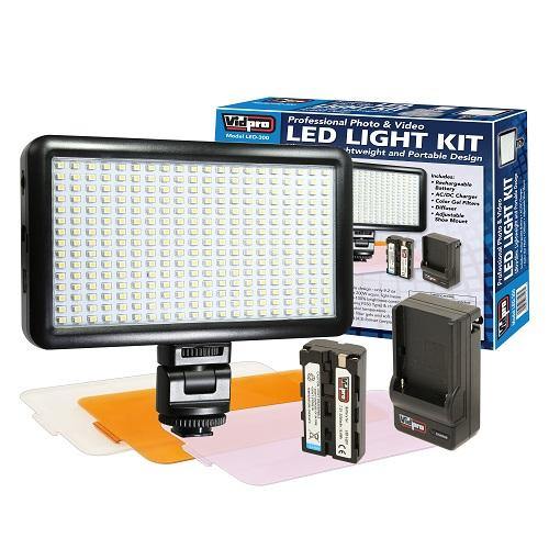 LED-300 Professional Photo & Video LED Light Kit – Vidpro