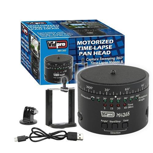 MH-365 Motorized Time-Lapse Pan Head - Vidpro