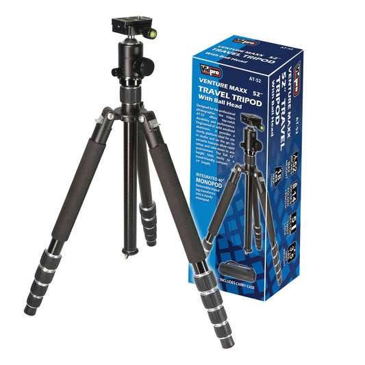 VentureMaxx Series Professional Travel Tripods - AT-52 - Vidpro