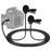 XM-DLC Dual-Head Lavalier Microphone for Cameras and Camcorders - Vidpro